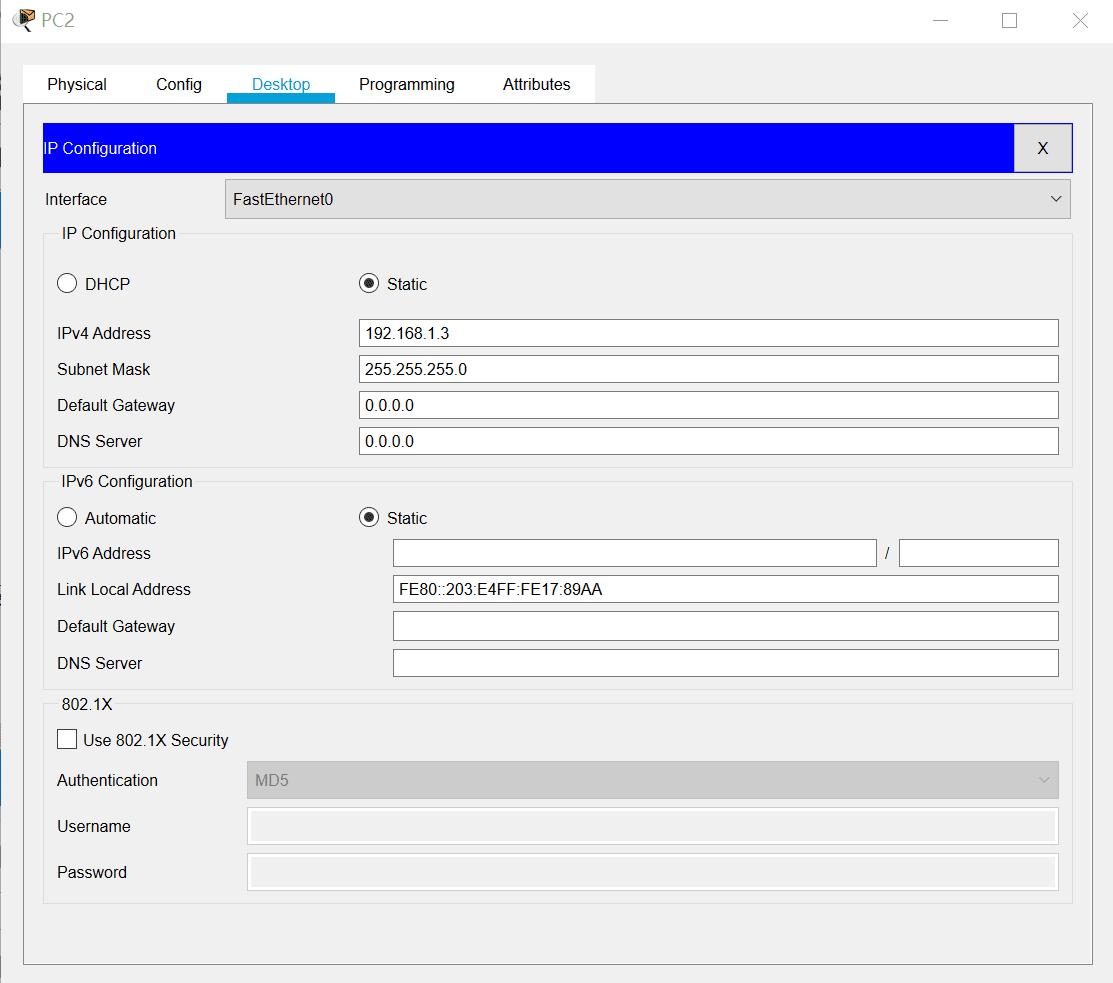 用思科模拟器组建对等网04